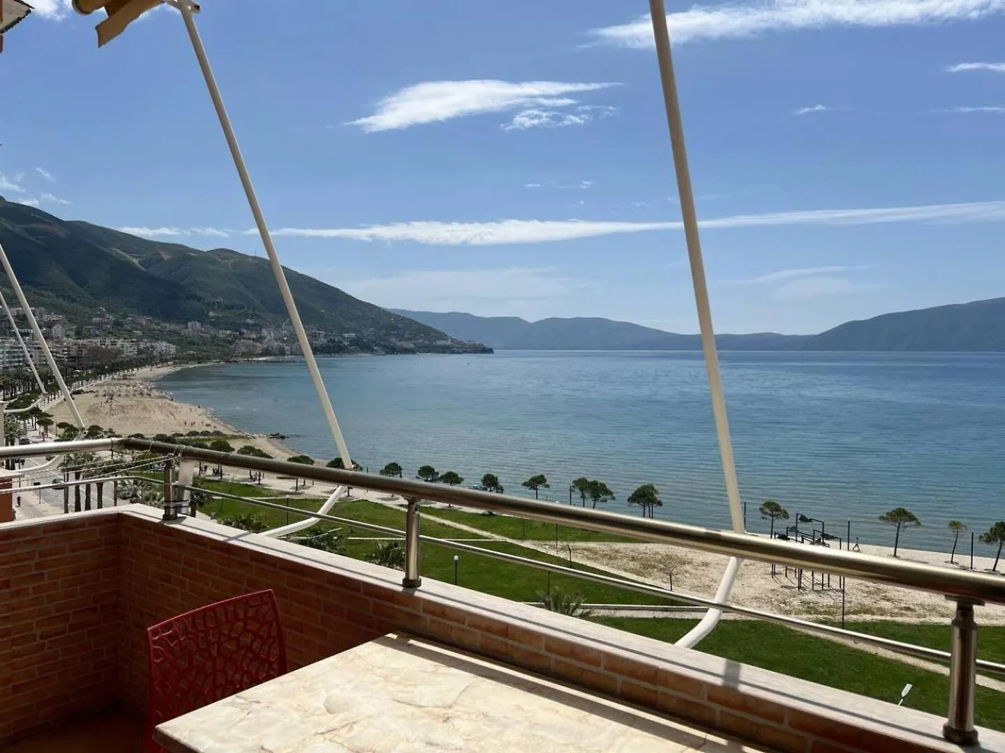 2-Bedroom Beachfront Apartment With 2 Balconies By Apartments Vlora Holidays